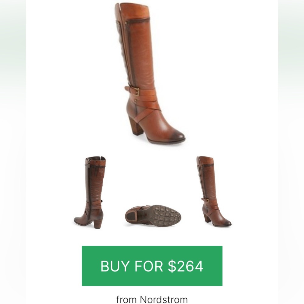 Blondo Frida knee High Boot,, all leather, nutmeg color, beautiful, like new.